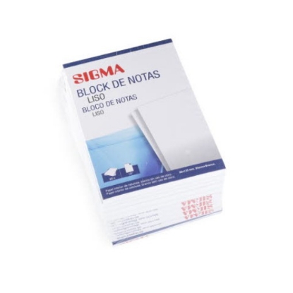 Mostrar detalhes para Bloco Notas B7 Liso SIGMA 10un Imagem de Bloco Notas B7 Liso SIGMA 10un