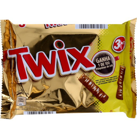 Imagem de Snacks Chocolate de Caramelo e Bolacha TWIX 3x50g