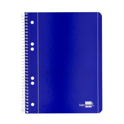 Mostrar detalhes para Caderno Espiral Azul A5 Pautado 80 Folhas 1un Imagem de Caderno Espiral Azul A5 Pautado 80 Folhas 1un