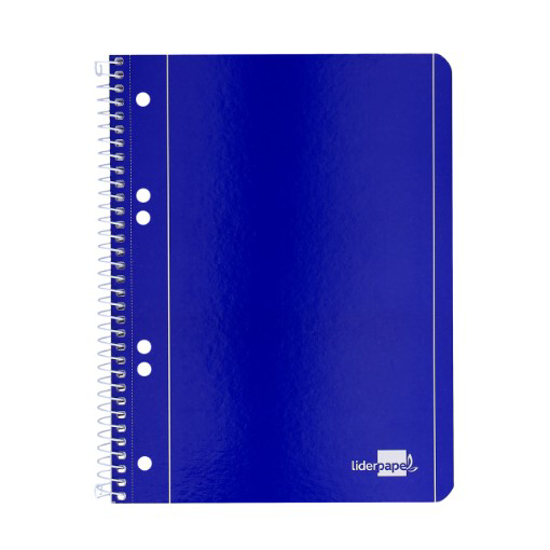 Imagem de Caderno Espiral Azul A5 Pautado 80 Folhas 1un