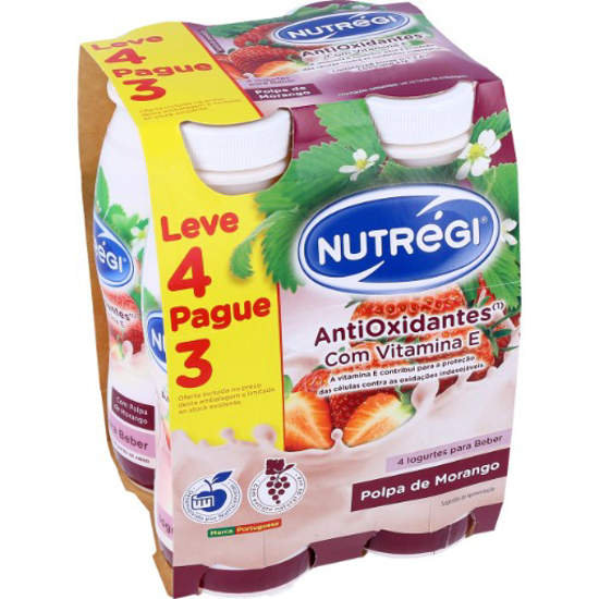Imagem de Iogurte Líquido Polpa Frutos Vermelhos NUTRÉGI 4x170g