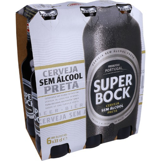 Imagem de Cerveja Sem Álcool Preta SUPER BOCK 6x33cl