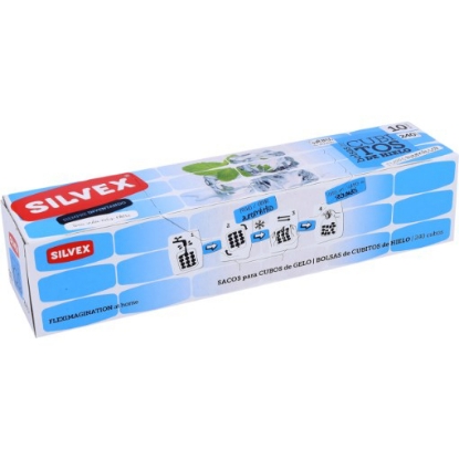 Mostrar detalhes para Sacos Para Cubos Gelo Fecho Automatico SILVEX 10un Imagem de Sacos Para Cubos Gelo Fecho Automatico SILVEX 10un