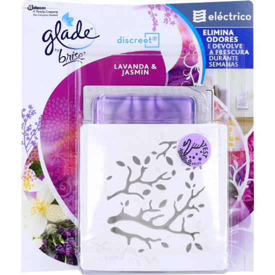 Imagem de Ambientador Eléctrico Discreet Lavanda e Jasmin GLADE 1un