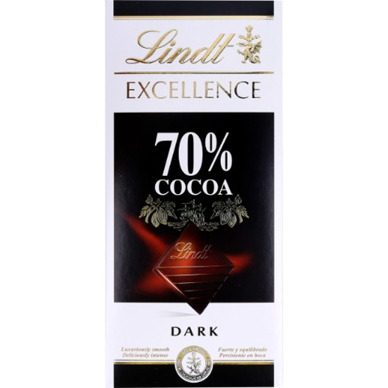Imagem de Tablete Chocolate Negro Excellence 70% Cacau LINDT 100g