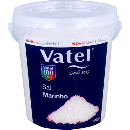 Mostrar detalhes para Sal Marinho Grosso VATEL 800g Imagem de Sal Marinho Grosso VATEL 800g