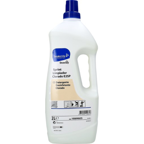 Imagem de Detergente Desinfectante Sprint Limpador Clorado E2Sp SEALED AIR 2L