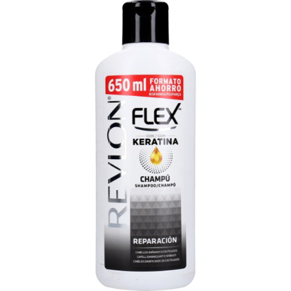 Mostrar detalhes para Champô Flex Reparação Com Queratina REVLON 650ml Imagem de Champô Flex Reparação Com Queratina REVLON 650ml