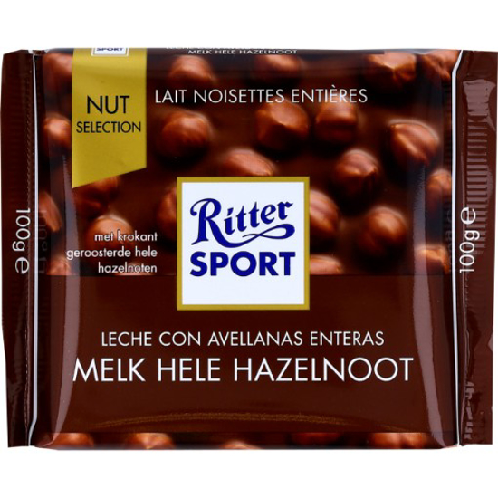 Imagem de Chocolate de Leite Com Avelãs RITTER 100g