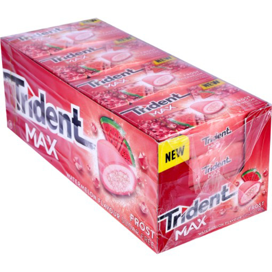 Imagem de Pastilhas Elásticas Max Frost Watermelon TRIDENT 16x20g