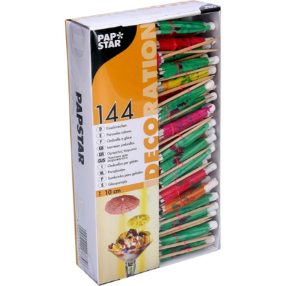 Mostrar detalhes para Sombrinhas de Cor 10Cm PAPSTAR 144un Imagem de Sombrinhas de Cor 10Cm PAPSTAR 144un