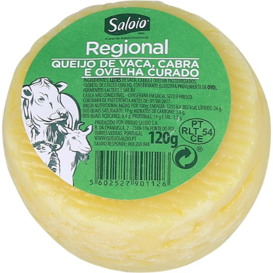 Imagem de Queijo de Vaca Cabra Ovelha Saloio SANTIAGO 120g