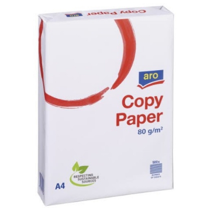 Mostrar detalhes para Resma Papel Fotocópia A4 80G ARO 1un Imagem de Resma Papel Fotocópia A4 80G ARO 1un