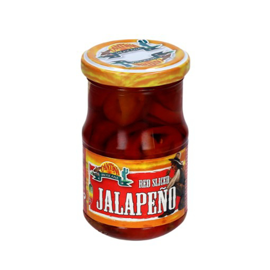 Imagem de Pimento Jalapeno Vermelho Fatiado Frasco CANTINA MEXICANA 190g