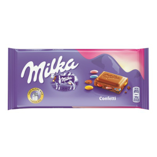 Imagem de Chocolate Confetti MILKA 100g