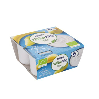 Mostrar detalhes para Alimento Lácteo Banana Pera +6 Meses Nestlé Bio NATURNÉS 4x90g Imagem de Alimento Lácteo Banana Pera +6 Meses Nestlé Bio NATURNÉS 4x90g