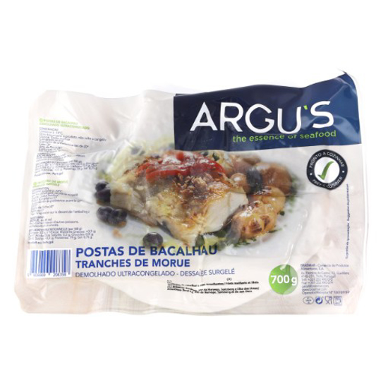 Imagem de Bacalhau Demolhado Posta ARGU'S 700g Congelado