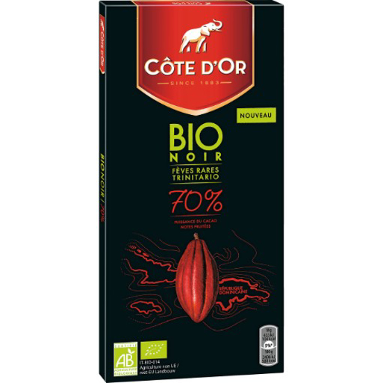 Imagem de Chocolate Biológico 70% Cacau CÔTE D'OR 90g