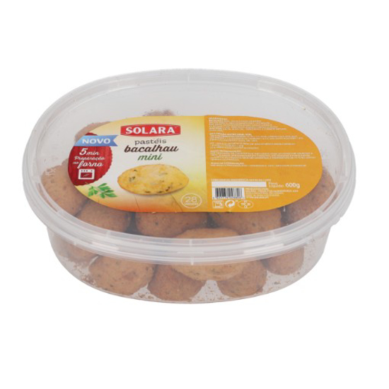 Imagem de Pastéis Bacalhau Mini Forno Congelados SOLARA 600g