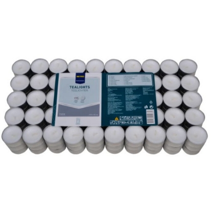 Mostrar detalhes para Velas Tealights 6 Horas METRO PROFESSIONAL 150un Imagem de Velas Tealights 6 Horas METRO PROFESSIONAL 150un