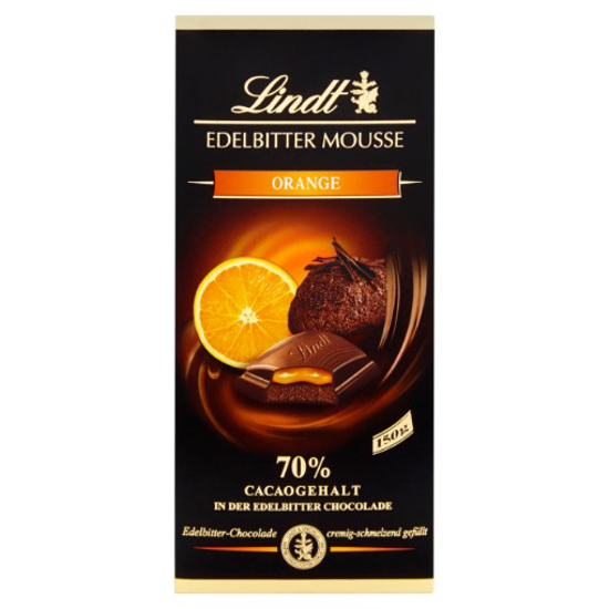 Imagem de Chocolate Negro Com Laranja 70% Cacau Excellence LINDT 100g