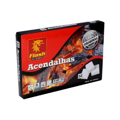 Mostrar detalhes para Acendalha Branca Parafina FLASH 32un Imagem de Acendalha Branca Parafina FLASH 32un