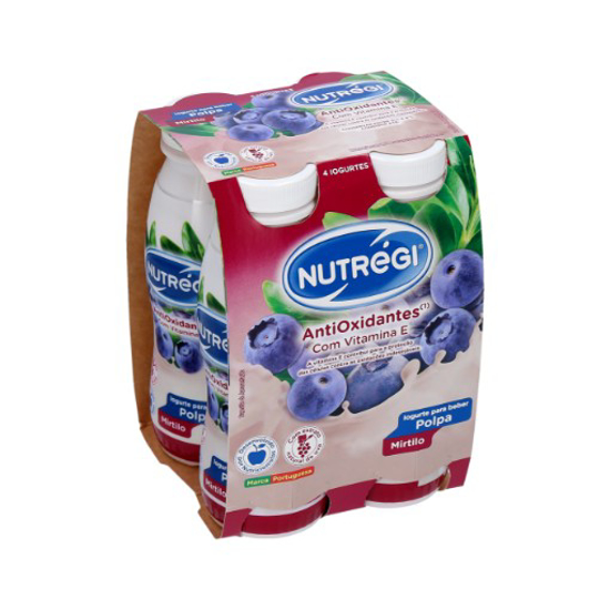 Imagem de Iogurte Líquido de Polpa de Mirtilo Pack Antioxidantes NUTRÉGI 4x170g