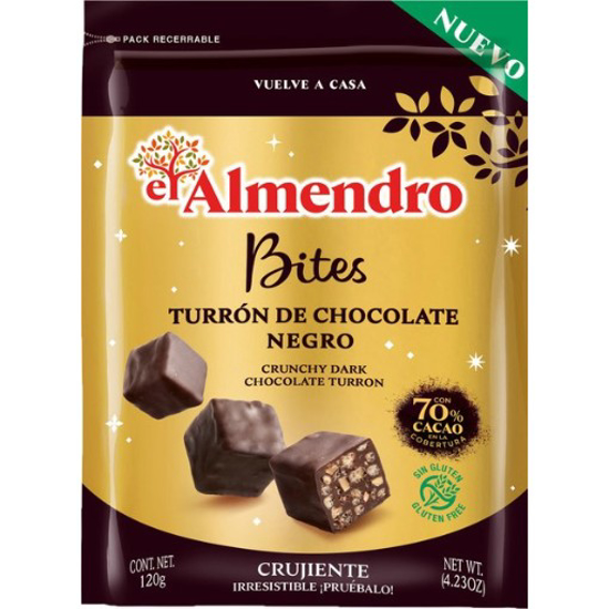 Imagem de Bites Torrão Chocolate Negro 70% EL ALMENDRO 120g