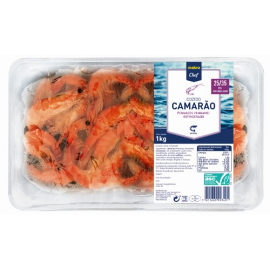 Imagem de Mc Camarão Cozido Ref.Van 25/35 Caixa 1Kg