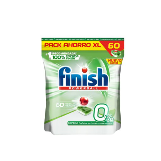 Imagem de Detergente Para Máquina da Loiça 0% FINISH 60un