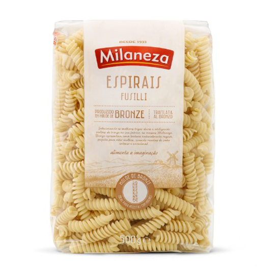 Imagem de Massa Fusilli Molde Bronze MILANEZA 500g