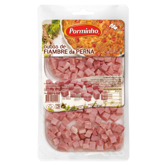 Imagem de Fiambre da Perna Cubos PORMINHO 2x75g