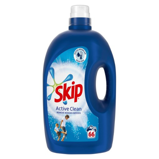 Imagem de Detergente Para Máquina de Roupa Líquido Roupa Active Clean SKIP 66 doses