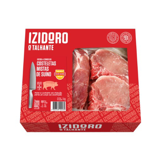 Imagem de Costeletas Mista Suino Caixa IZIDORO 1kg Congeladas