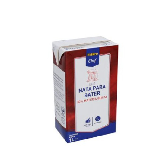 Imagem de Nata Uht Para Bater 30% Materia Gorda MAKRO CHEF 6x1L
