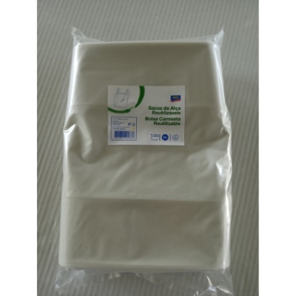 Mostrar detalhes para Saco Alça 400X500X0,055 ARO 50un Imagem de Saco Alça 400X500X0,055 ARO 50un