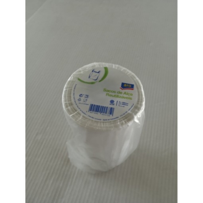 Mostrar detalhes para Saco Alça Reutilizáveis 300X400X0,055 ARO 45un Imagem de Saco Alça Reutilizáveis 300X400X0,055 ARO 45un