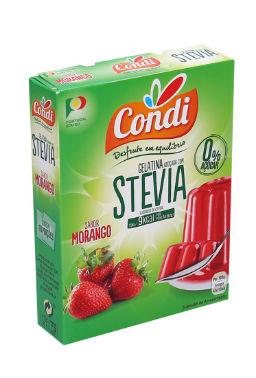 Imagem de Gelatina Stevia Morango CONDI 2x15g