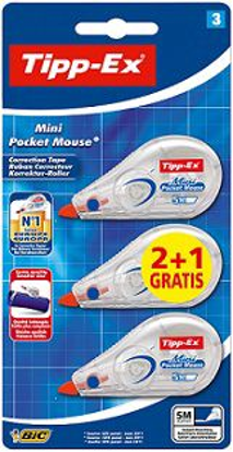 Mostrar detalhes para Mini Blister Fitas Corretora 5Mmx5M BIC 2+1un Imagem de Mini Blister Fitas Corretora 5Mmx5M BIC 2+1un