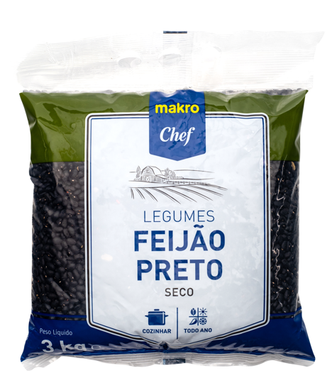 Imagem de Feijão Preto Seco MAKRO CHEF 3kg