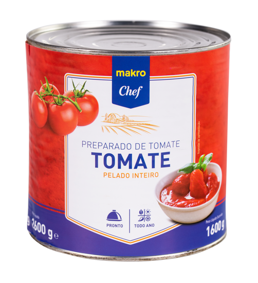 Imagem de Tomate Pelado Lata MAKRO CHEF 2,6kg