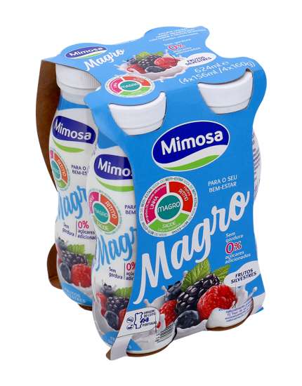 Imagem de Iogurte Maro Liquido Frutos Vermelhos MIMOSA 4x156ml
