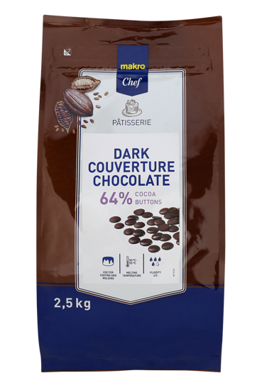 Imagem de Chocolate Negro Botões Cobertos 64% MAKRO CHEF 2,5kg
