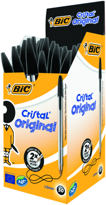 Mostrar detalhes para Esferográficas Preto Cristal Caixa BIC 50un Imagem de Esferográficas Preto Cristal Caixa BIC 50un
