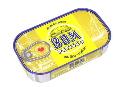 Mostrar detalhes para Atum em Posta em Óleo Bom Petisco 120g Imagem de Atum em Posta em Óleo Bom Petisco 120g