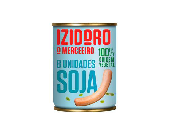 Imagem de Salsichas de Soja Vegan 8 Unidades IZIDORO VEGGIE LOVERS lata 180g