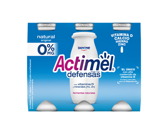 Imagem de Iogurte Defesas Líquido Natural 0% Actimel DANONE emb.6x100g