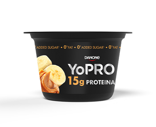 Imagem de Iogurte de Manteiga de Amendoim e Banana Proteína sem Açúcar DANONE YOPRO emb.160g