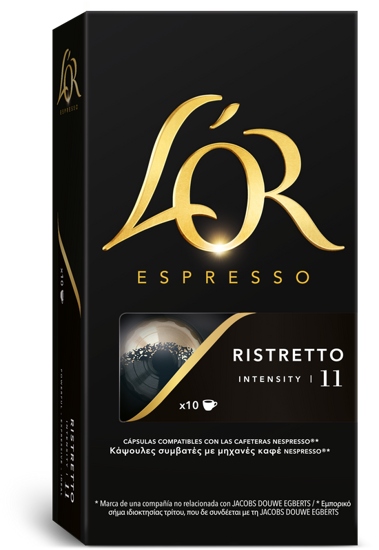 Imagem de Café Ristretto para Nespresso Intensidade 11 L'OR ESPRESSO emb.10 cápsulas