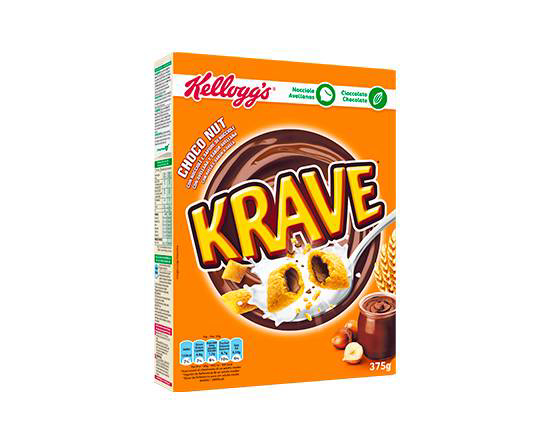 Imagem de Cereais com  Chocolate de Avelã KELLOGG'S KRAVE emb.375g
